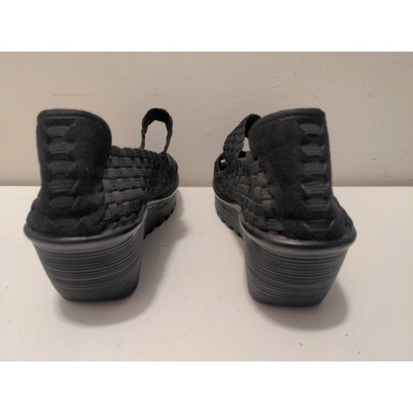 Bernie Mev Wedge Platform Sandal Black Halle Women’s Size 8.5/Size 39 - Picture 4 of 10